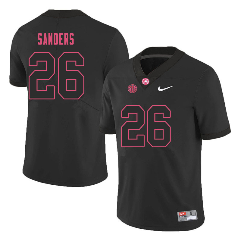 Men #26 Trey Sanders Alabama Crimson Tide College Football Jerseys Sale-Black